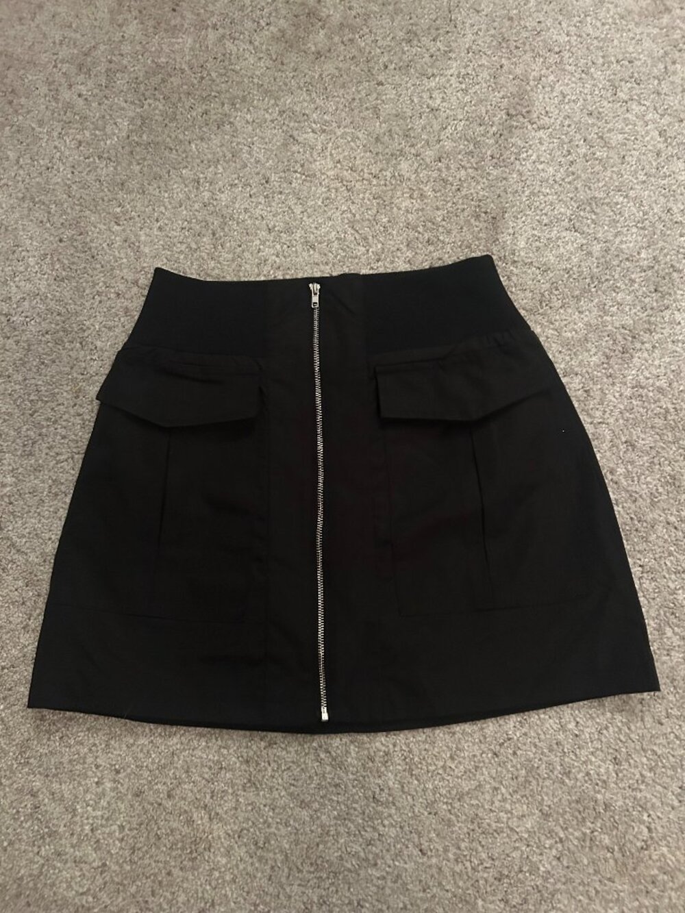 Black Zip Up Illa Illa Skirt